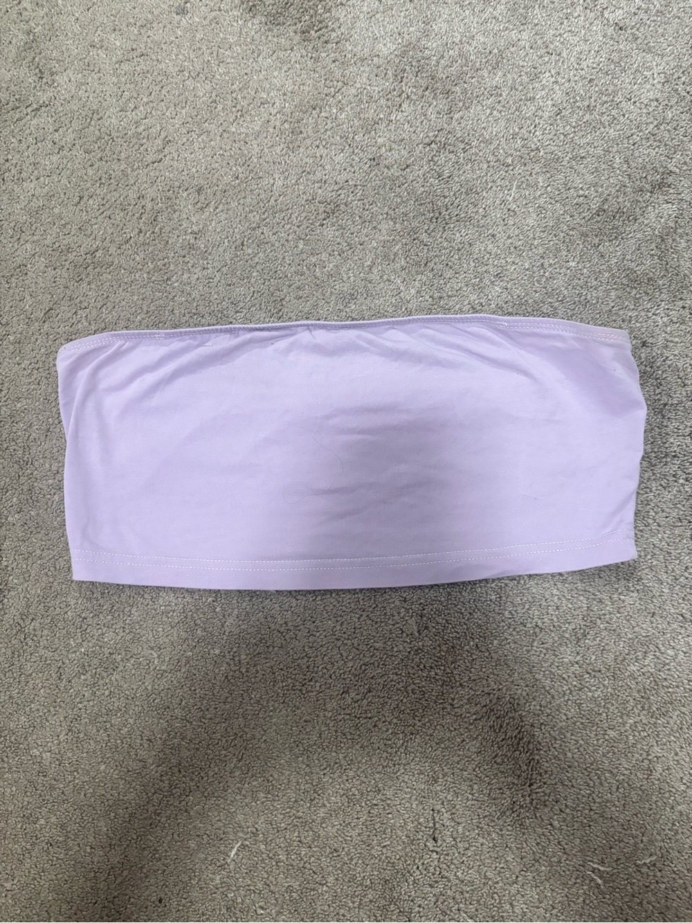 Lilac Strapless Bandeau Top
